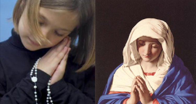 Bambina di sei anni scompare di casa per tre giorni, le ricerche non danno frutti e al mattino del terzo giorno torna a casa da sola sostenendo di essere stata in compagnia della Vergine Maria.
