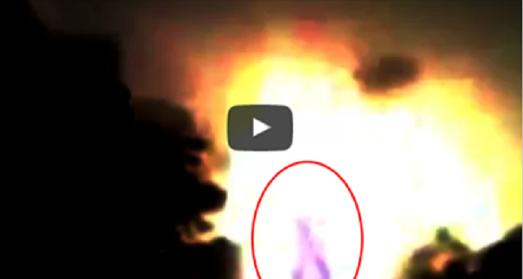 VIDEO????APPARIZIONE : La Vergine Maria esce da un inferno infuocato in Costa d’Avorio, i presenti riprendono la scena con un telefonino.