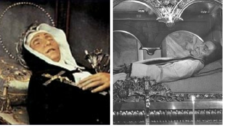 Il mistero dei 10 corpi incorrotti e mai toccati dal tempo, di 10 Santi
